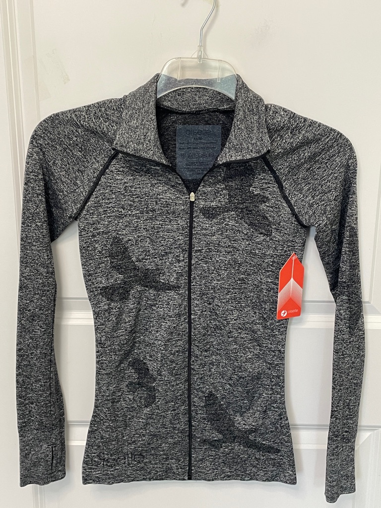 Oiselle Flyte Full Black Zip Xs Nwt! Workout Run — image 2 of 7
